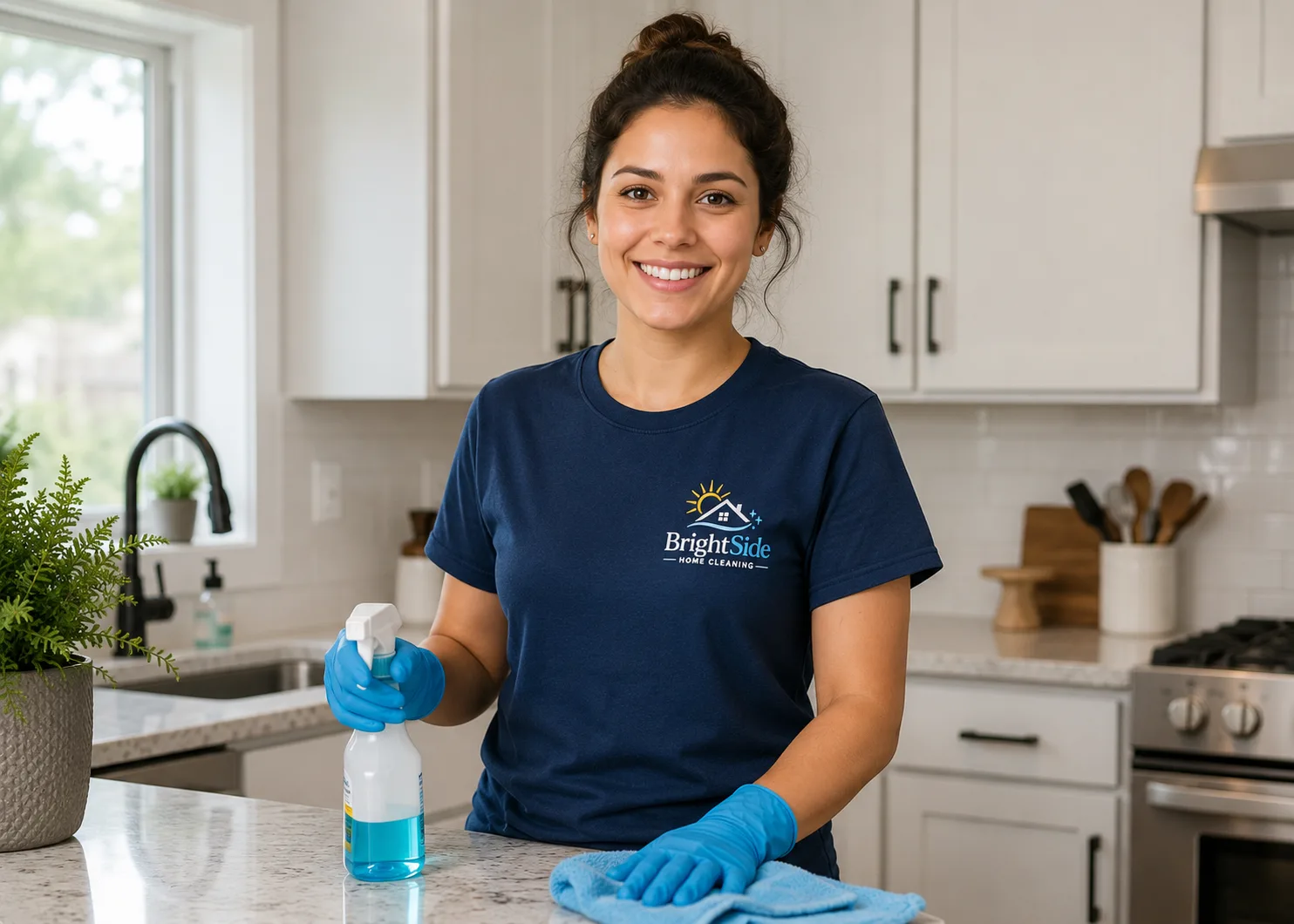 BrightSide Home Cleaning professional cleaner